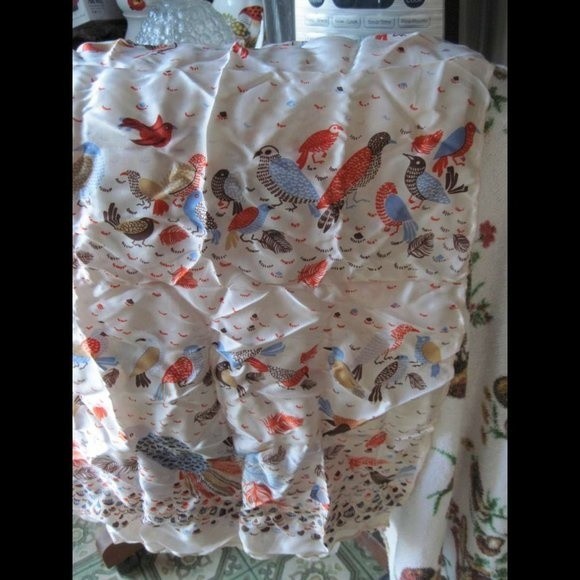 Echo 100% Silk ? Pheasant Birds Harvest Colors Themed Scarf Shawl Handkerchief - Picture 9 of 12